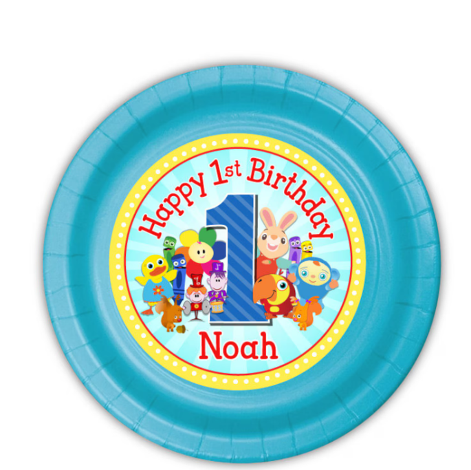 BabyFirst TV Birthday Party, Personalized Cake Plates, pack of 12