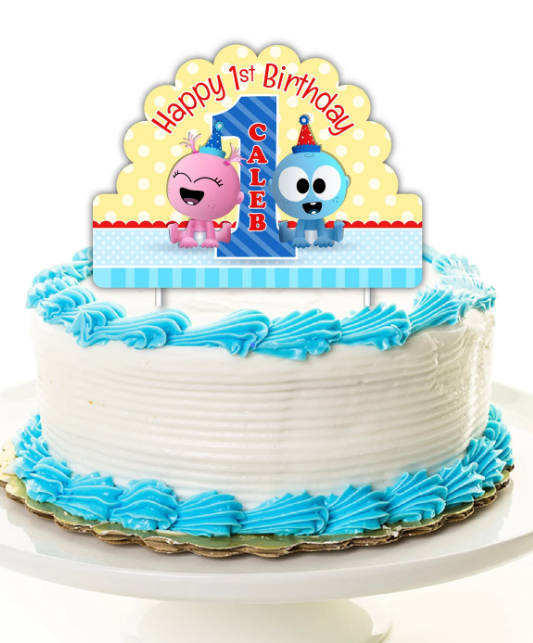 GooGoo GaaGaa BabyFirstTV Favorites Birthday Personalized Cake Topper
