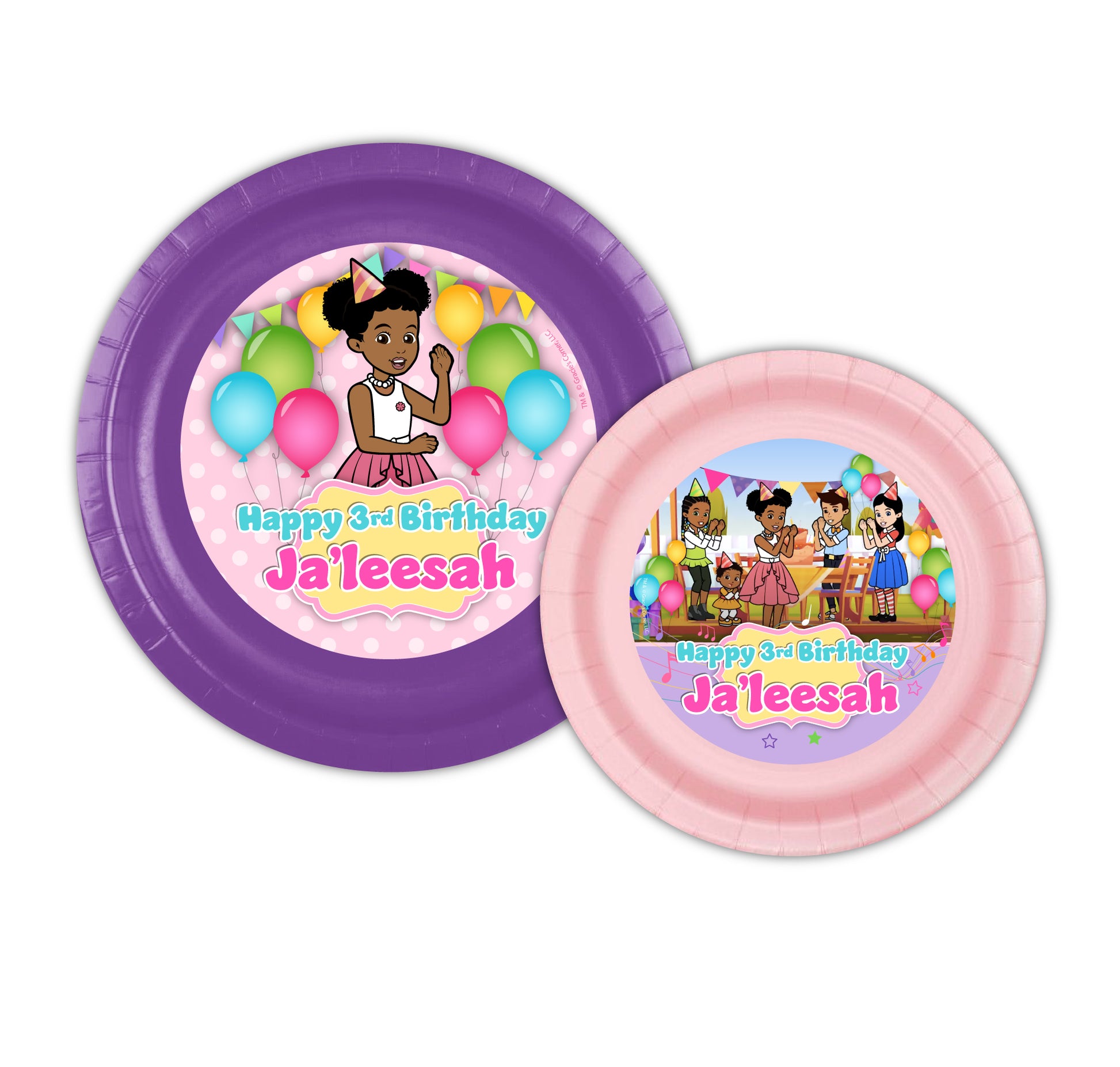 Gracie's Corner Personalized Party Supplies Bundle, Party to go Package, gracie plates, gracie banner, gracie tablecloth, gracie corner birthday party, gracies corner custom party decorations, gracies corner favors