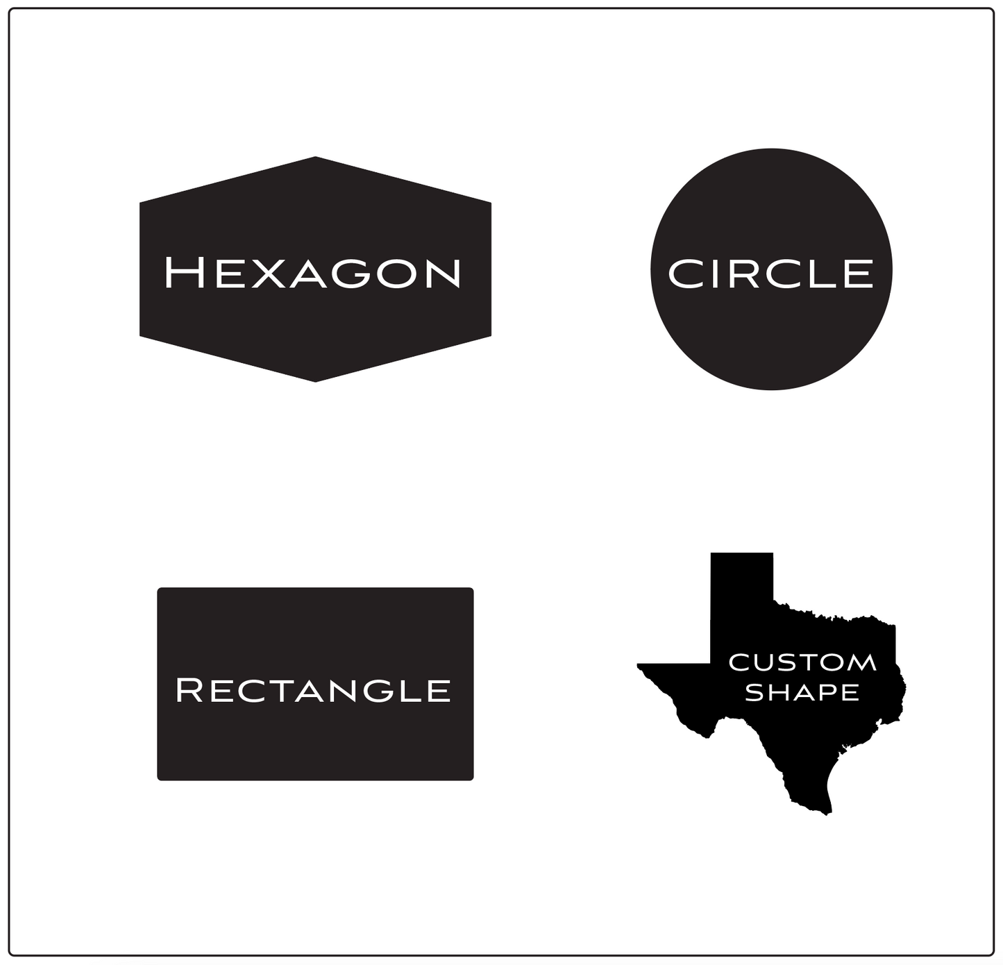 Richardson 112 Hat with Custom Leather Patch Shapes, hexagon, circle, rectangle, custom shape request