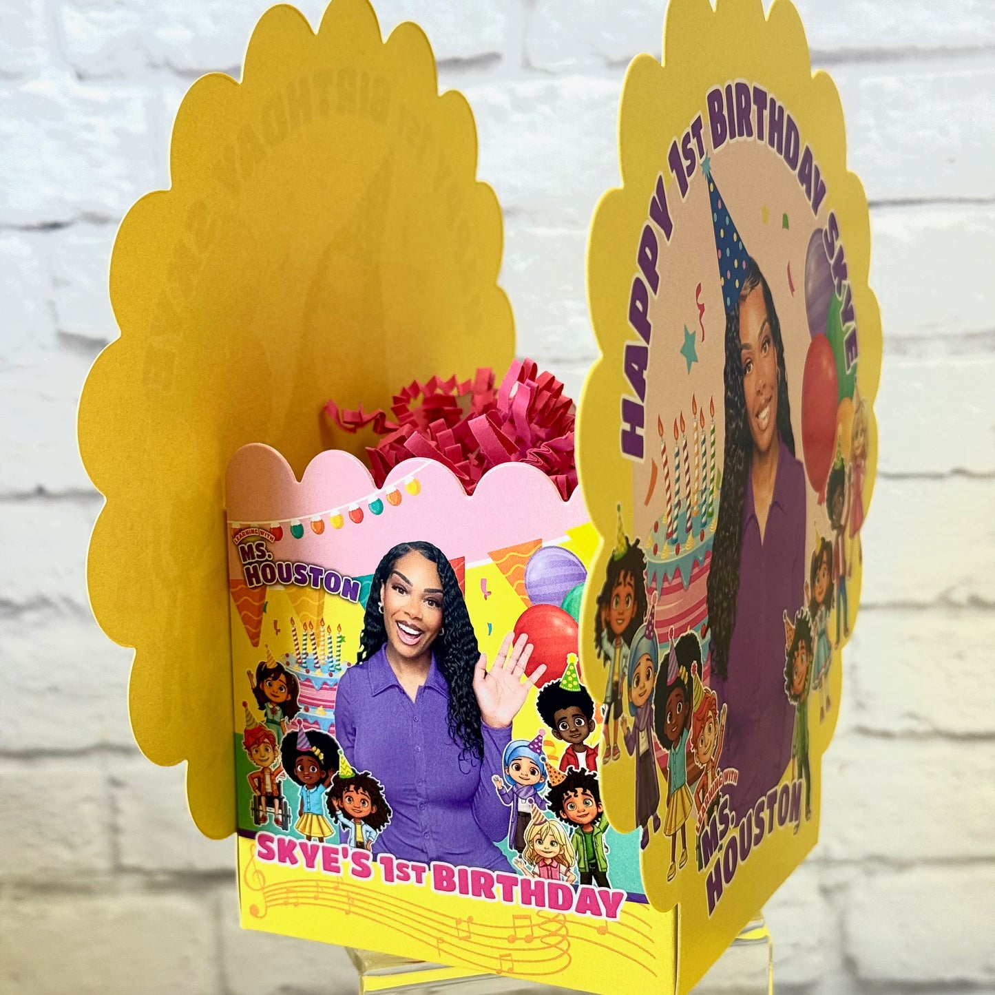 Ms Houston Personalized Table Centerpiece Decorations, 2-Pack