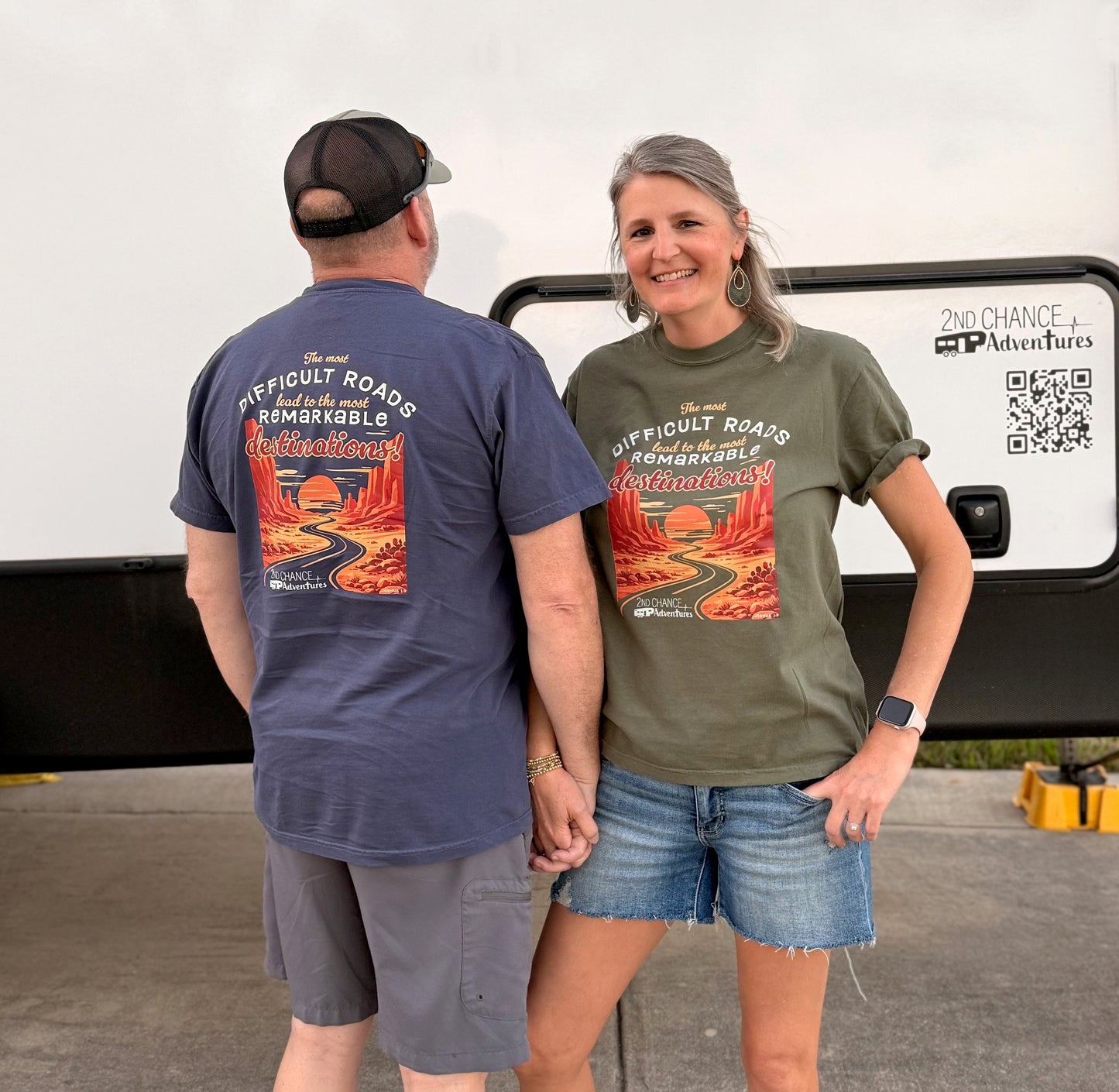 2nd Chance Adventures tshirt, inspirational tshirt design, rv travel shirt, rvlife shirt, rv lifestyle gift, gift for rv'ers