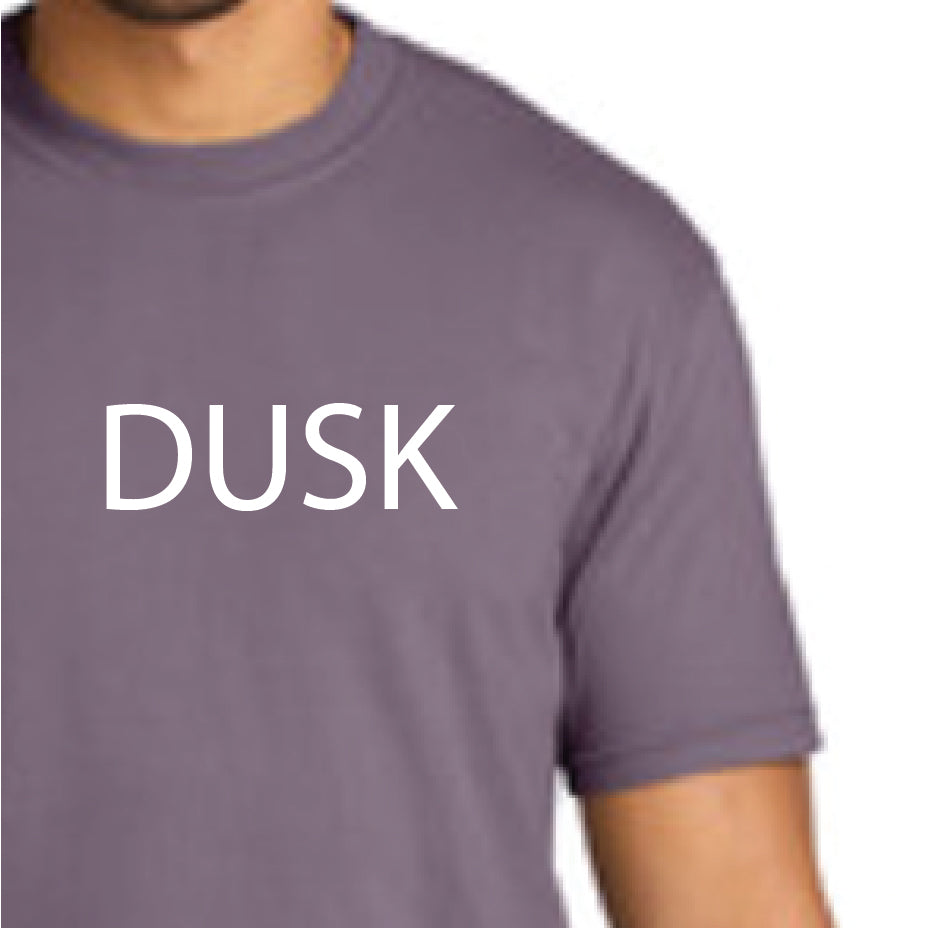 Dusk Comfort Colors tee, 2nd Chance Adventures tshirt, inspirational tshirt design, rv travel shirt, rvlife shirt, rv lifestyle gift, gift for rv'ers