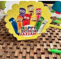 Color Crew BabyFirst TV Birthday Party Table Centerpieces, SET of TWO