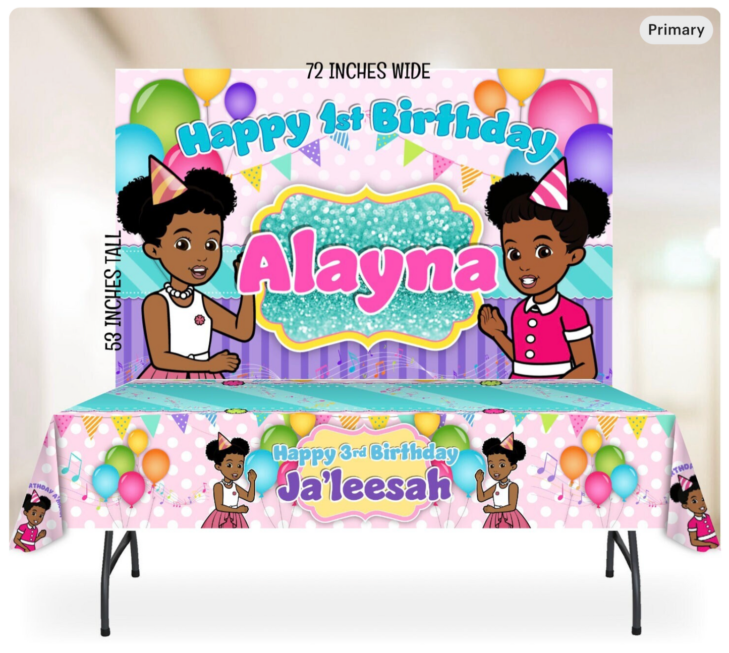 Gracies Corner Party Backdrop, photo booth backdrop, happy birthday gracies corner supplies