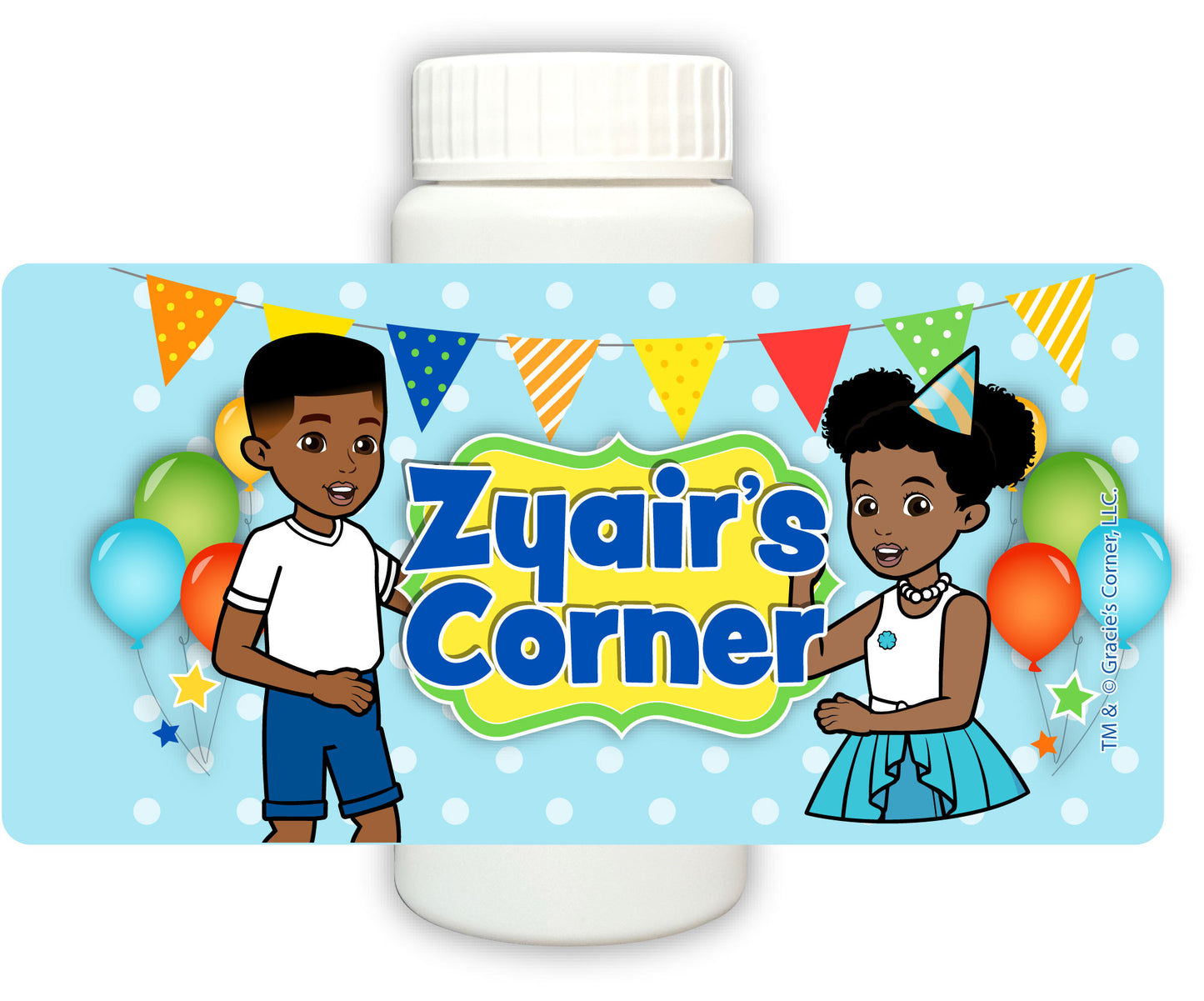 Gracie's Corner© Personalized Bubbles Party Favors, 12 count