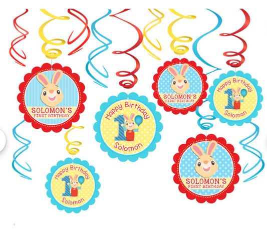 Harry the Bunny BabyFirst TV Personalized Dangler Decorations