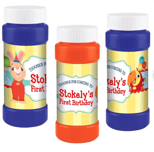 Harry the Bunny and VocabuLarry BabyFirstTV Bubbles Party Favors, Set of 12