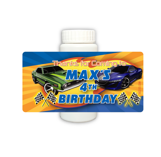 hot wheels birthday party favor bubbles, race car bubbles, party favor bubbles, custom bubbles hot wheels party