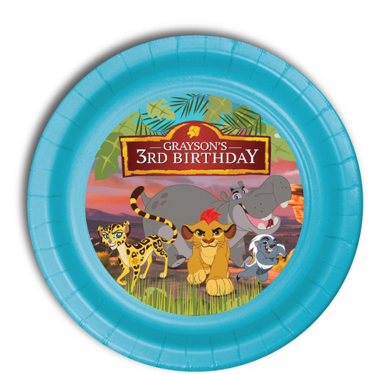 Lion Guard Personalized Cake Plates, pack of 12