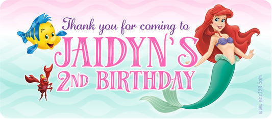 Little Mermaid 2023 Movie Bubbles Party Favors, Set of 12