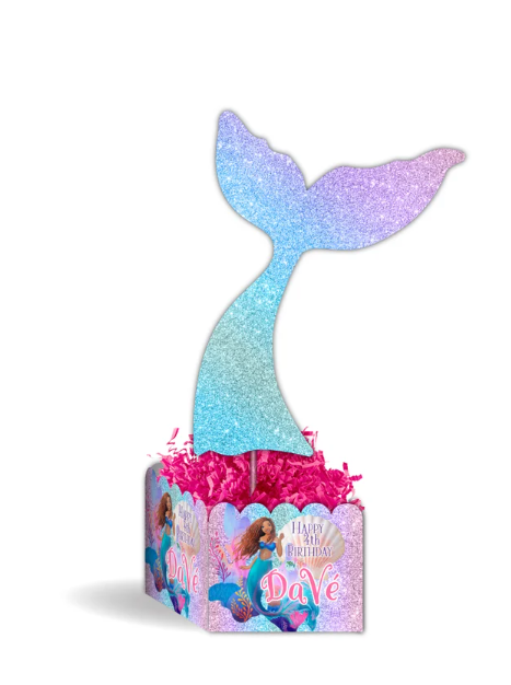 Little Mermaid 2023 Movie Birthday Party Personalized Table Centerpiece