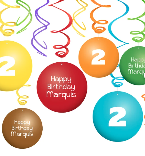 M Candy Chocolates Party Personalized Dangler Decorations Birthday Party or Baby Shower Gender Reveal