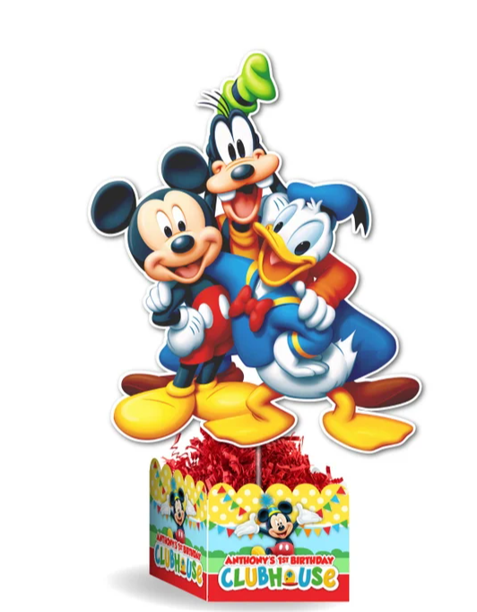 Mickey Mouse Clubhouse Birthday Party Personalized Table Centerpiece ...