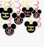 Mickey & Minnie Mouse Twins Party Swirls Decorations