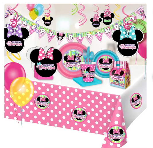 Minnie Mouse Bow-tique ULTIMATE Party Supplies Pack