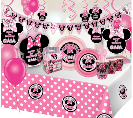 Minnie Mouse Pinks ULTIMATE Party Supplies Pack