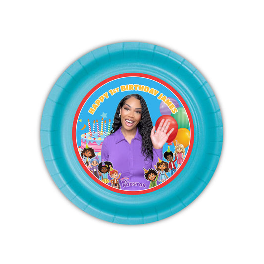 Add a festive, custom touch to your child’s Ms Houston party with personalized paper plates, perfect for your special party theme&nbsp;birthday! Each plate features your child’s name and age in our exclusive and original Ms Houston design that ties your theme together beautifully.