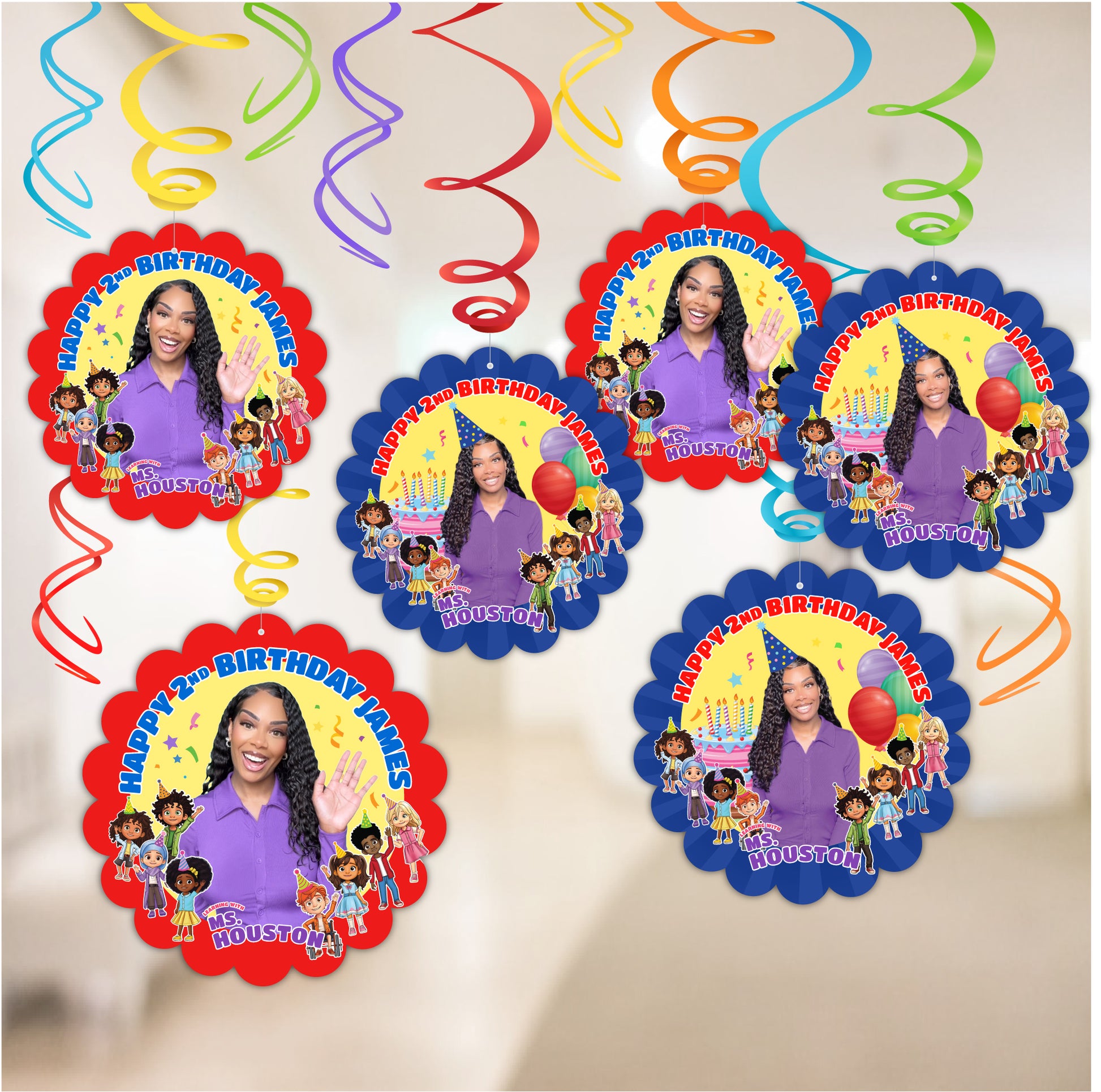 Ms Houston Party Swirls Decorations, Ms houston birthday party