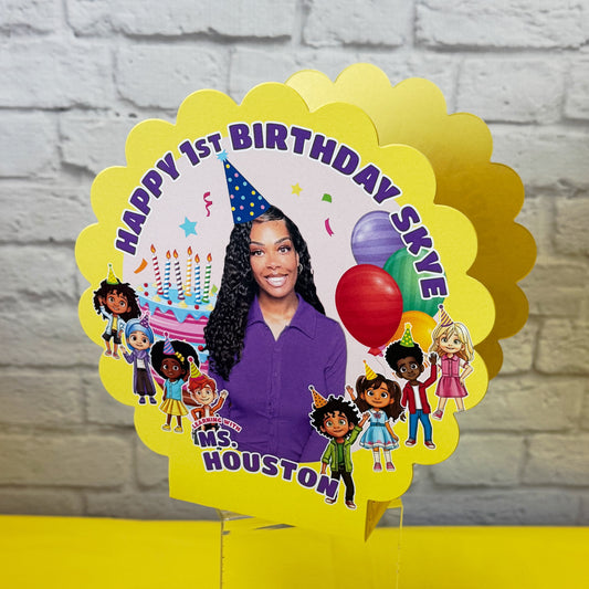 Ms Houston Personalized Table Centerpiece Decorations, 2-Pack