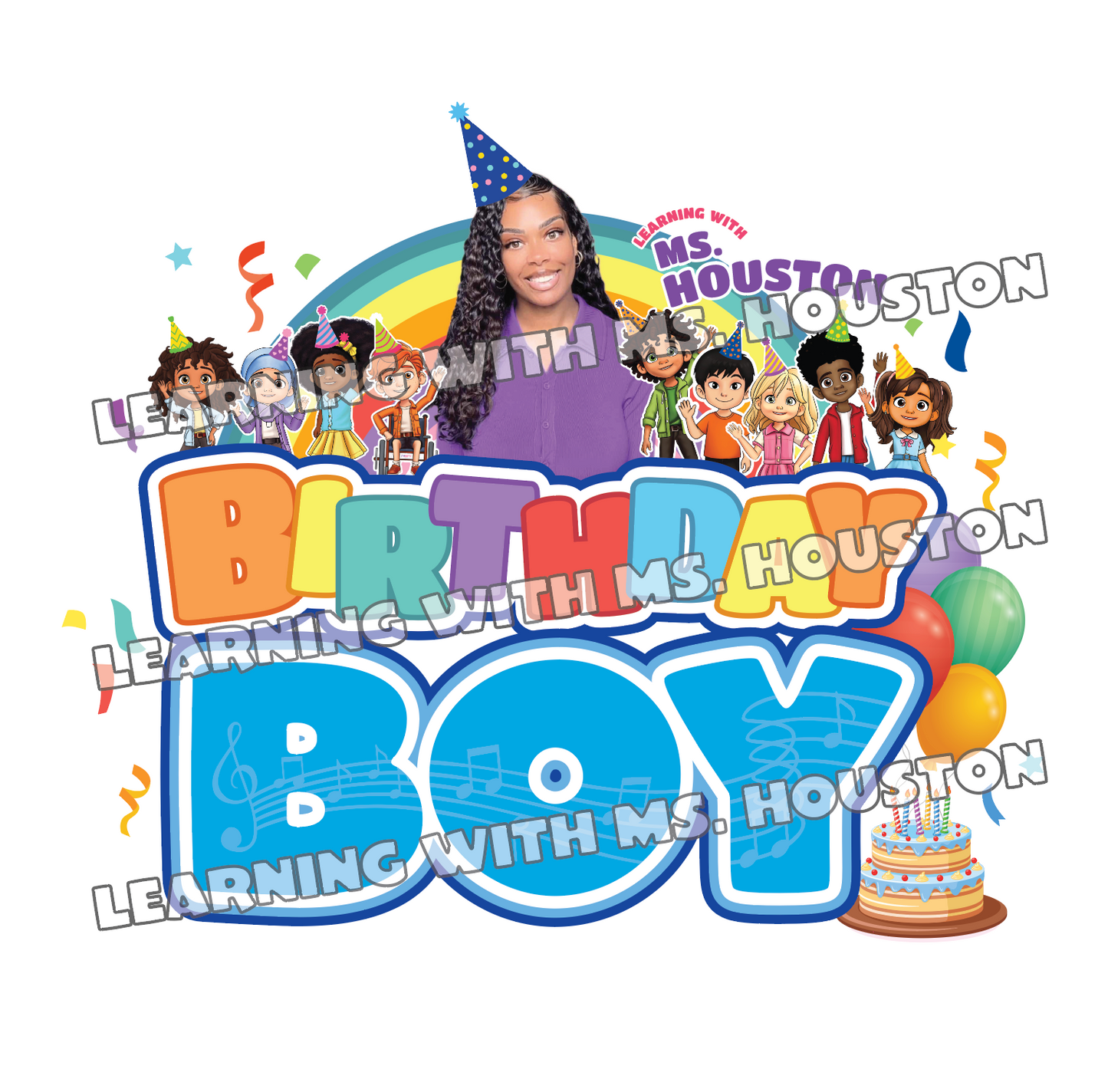 Ms Houston Birthday BOY T-Shirt