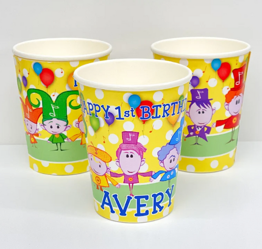 Notekins BabyFirst TV Birthday, 12 Personalized Party Cups