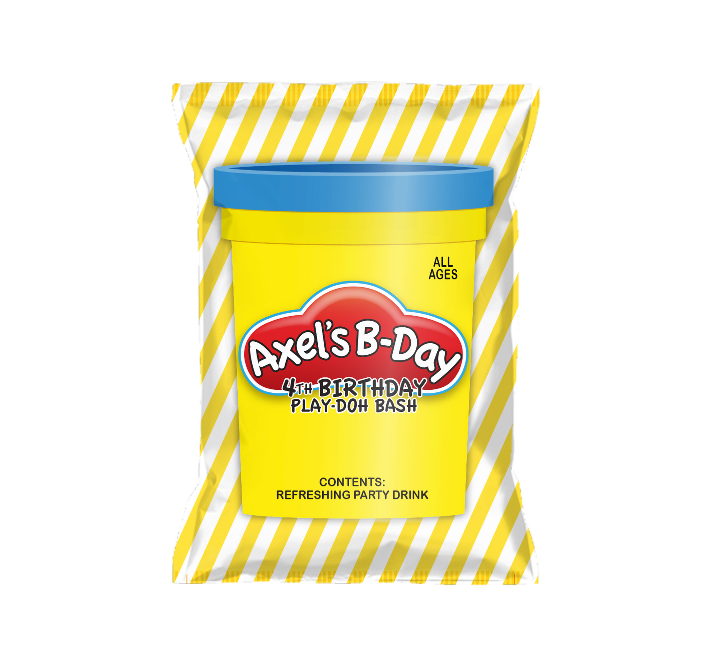 Custom Designed Chip Bags-Pouches, 12 count