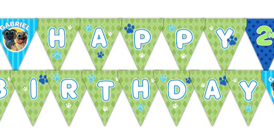 Puppy Dog Pals Birthday Party Personalized Banner Decoration