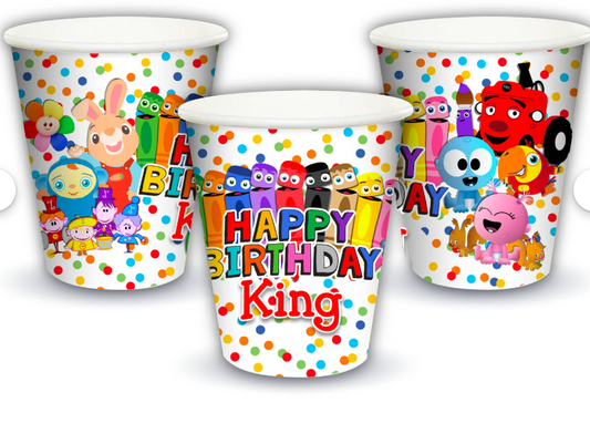 Rainbow Horse BabyFirst TV Birthday Party, Personalized Party Cups for girls, pack of 12