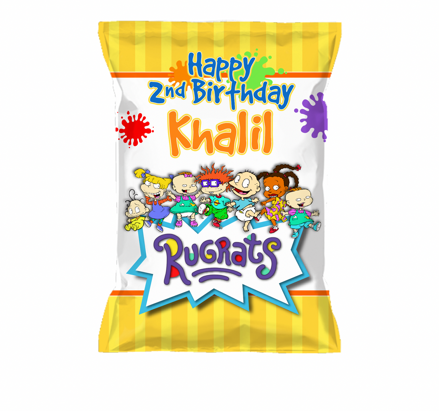 Custom Designed Chip Bags-Pouches, 12 count