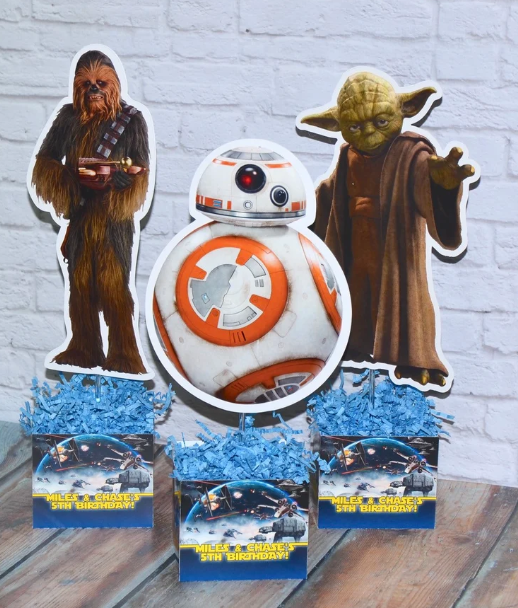 Star Wars Party Birthday Personalized Table Centerpiece