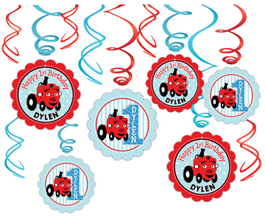 Tec the Tractor Personalized Dangler Decorations BabyFirst TV