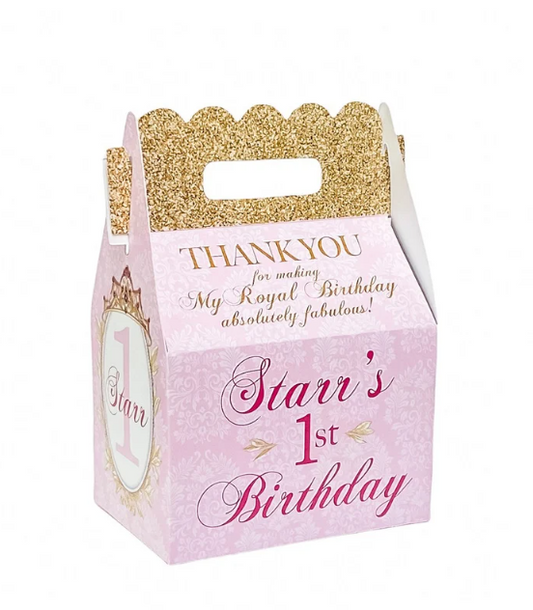 Toy Story Woody & Jessie Birthday Party, QTY 8 Personalized Gable Favor Boxes