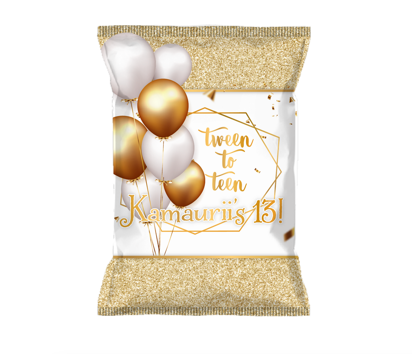 Custom Designed Chip Bags-Pouches, 12 count