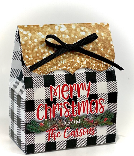Valentine's Day Personalized Tent Candy Favor Boxes