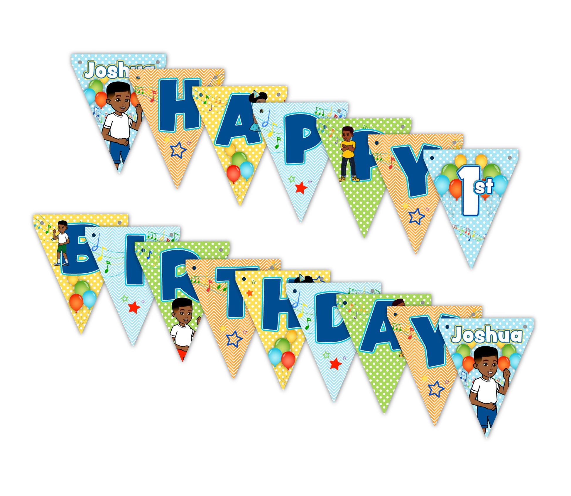 Gracies Corner Birthday Banner for your birthday boy. Everybody loves Gracies Corner so treat your little boy to a color scheme just right! Boy birthday party supplies custom made and personalized.