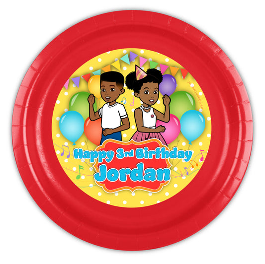 Gracie's Corner boy girl twins combo party, gender neutral party plates.