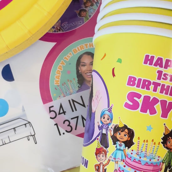 Ms Houston birthday party supplies bundle, ms houston plates, ms houston party favors, ms houston party decorations