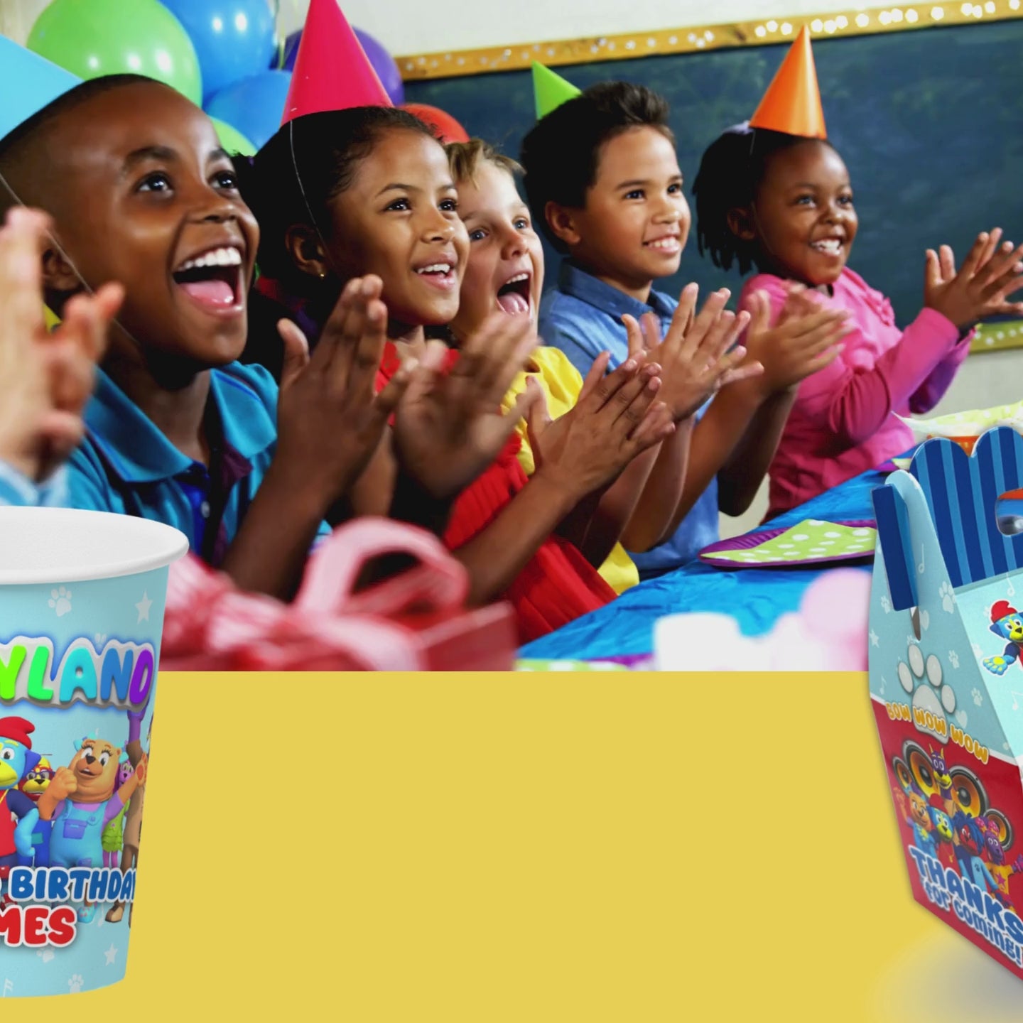 Personalized doggyland party bundle will provide everything you need for the ultimate party scene.  12 plates, 12 cups, 12 favor boxes, two sizes of napkins, 2 table covers, 2 table centerpieces, 1 banner and a pack of hanging swirl decorations. Doggyland kids party is a hot new theme created by Snoop Dogg himself. Custom Doggyland party pack is on sale now!