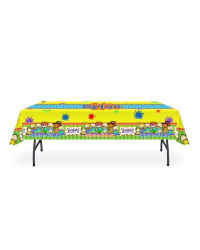 rugrats party, rugrats party decor, custom table cover, tablecloth, rugrats tablecloth, rugrats custom party supplies