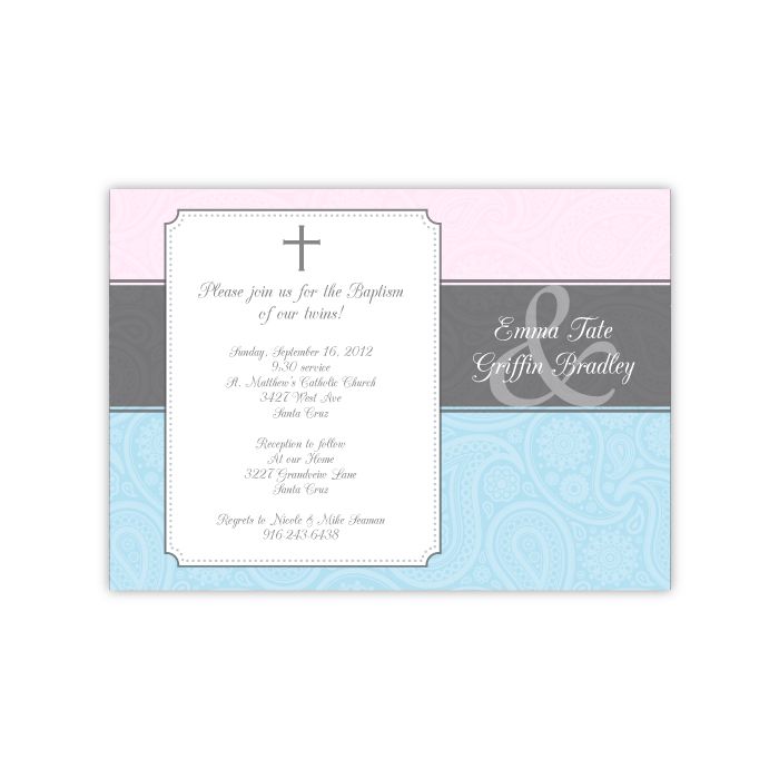 girl catholic baptism invitations